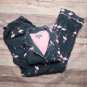 PJ Salvage Christmas Holiday Flamingo Pajamas